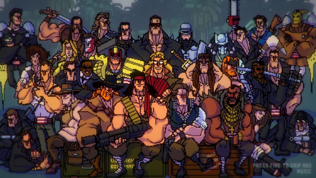 Broforce characters