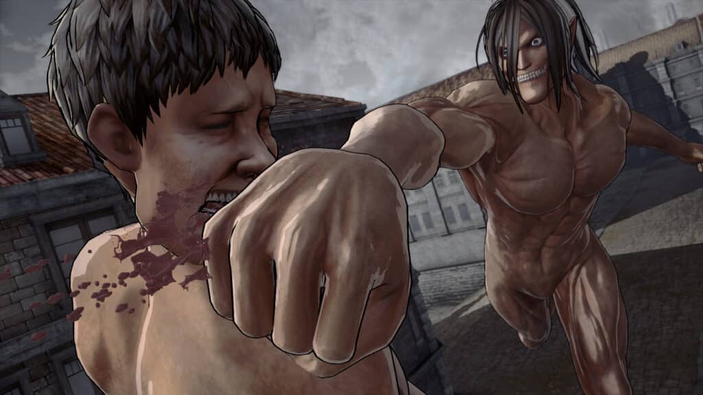 attack on titan fight