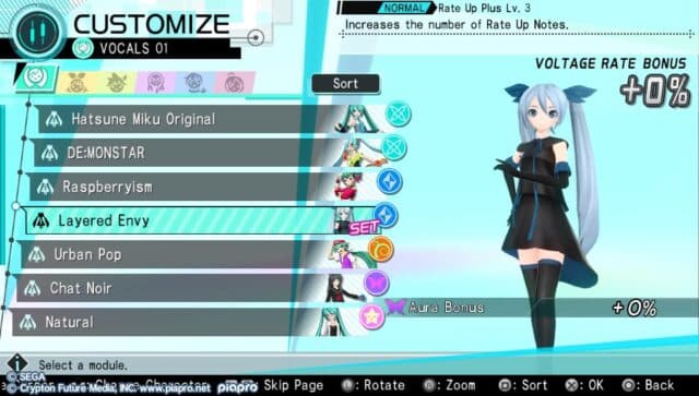 Hatsune Miku Project Diva X Costumes