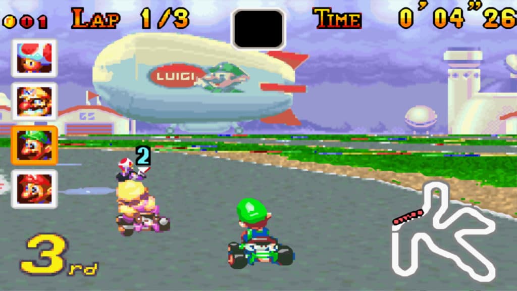 Mario Kart Super Circuit Luigi