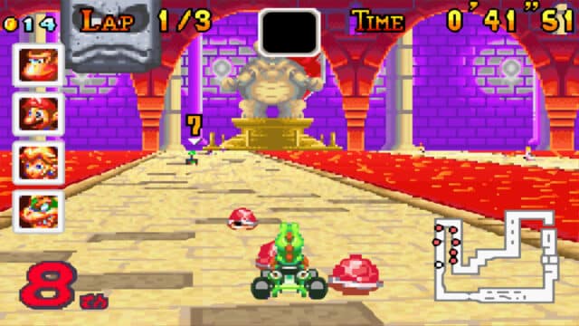 Mario Kart Super Circuit Red Shell