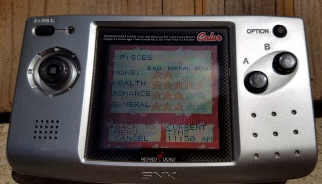 Neo Geo Pocket Color Horoscope