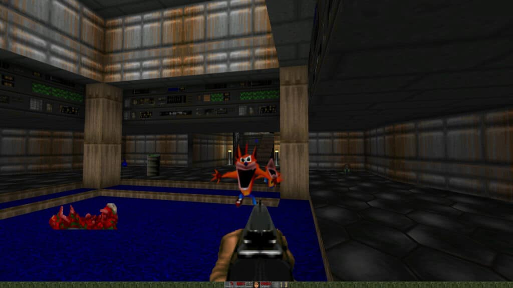 Doom Crash Bandicoot Lunge