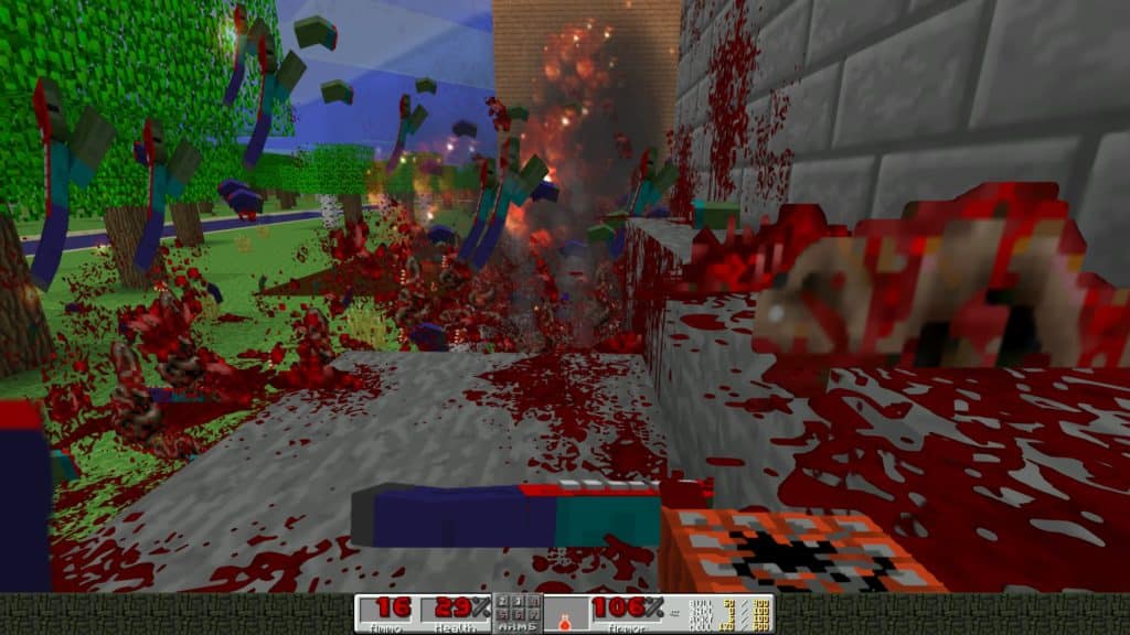 Brutal Minecraft Gore