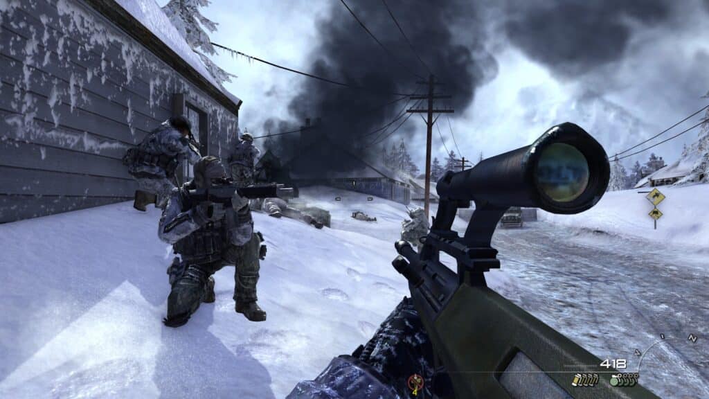 Call of Duty Modern Warfare 2 Snow