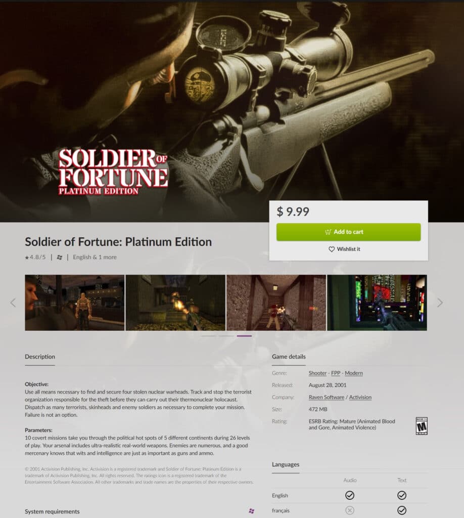 Soldier of Fortune